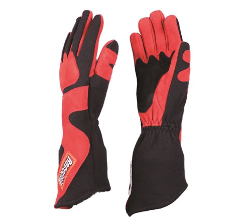 RaceQuip SFI-5 Red/Black Small Long Angle Cut Glove