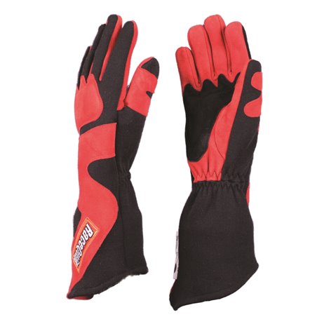 RaceQuip SFI-5 Red/Black Medium Long Angle Cut Glove