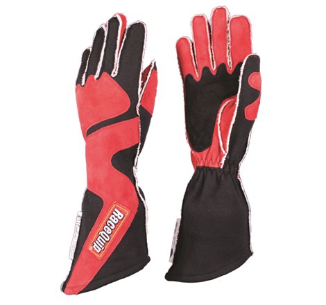 RaceQuip SFI-5 Red/Black Medium Outseam Angle Cut Glove