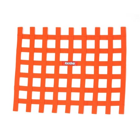 RaceQuip Orange Ribbon Window Net