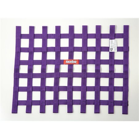 RaceQuip Purple 18in H x 24W SFI Ribbon Window Net