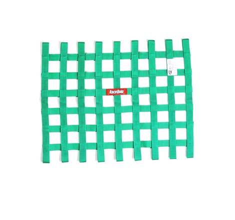 RaceQuip Green SFI Ribbon Window Net