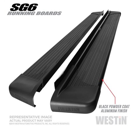 Westin SG6 Black Aluminum Running Boards 83.00 in