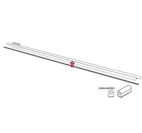 BAK Rail Seal (Outer to Truck Bed) D-Shape (17ft)