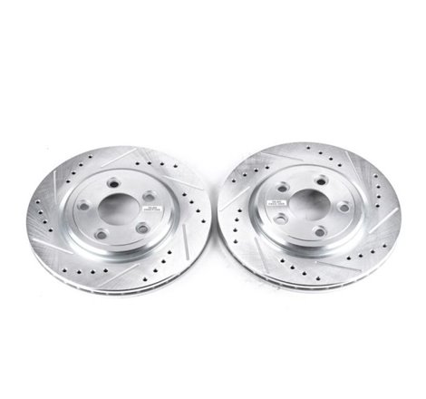 Power Stop 02-05 Ford Thunderbird Rear Evolution Drilled & Slotted Rotors - Pair