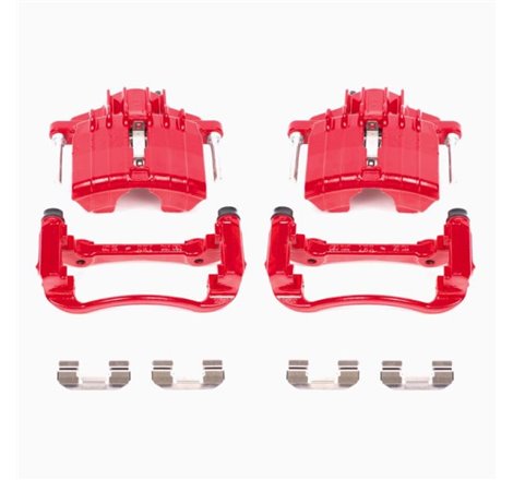 Power Stop 04-05 Chevrolet Classic Front Red Calipers w/Brackets - Pair