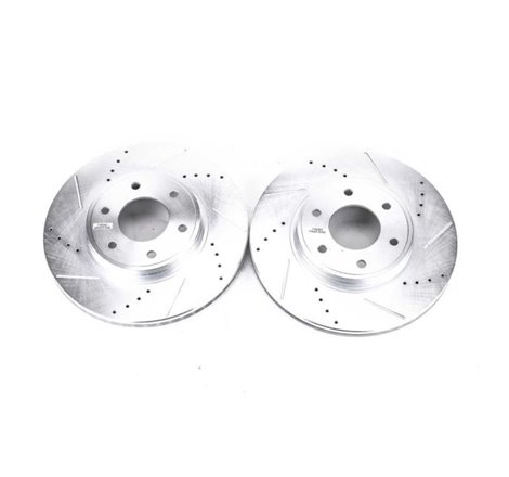 Power Stop 06-09 Chevrolet Trailblazer Front Evolution Drilled & Slotted Rotors - Pair