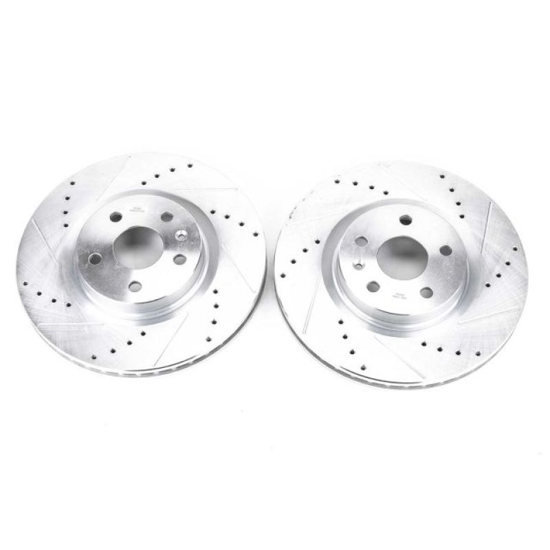 Power Stop 08-14 Cadillac CTS Front Evolution Drilled & Slotted Rotors - Pair