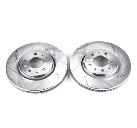 Power Stop 03-05 Cadillac CTS Front Evolution Drilled & Slotted Rotors - Pair