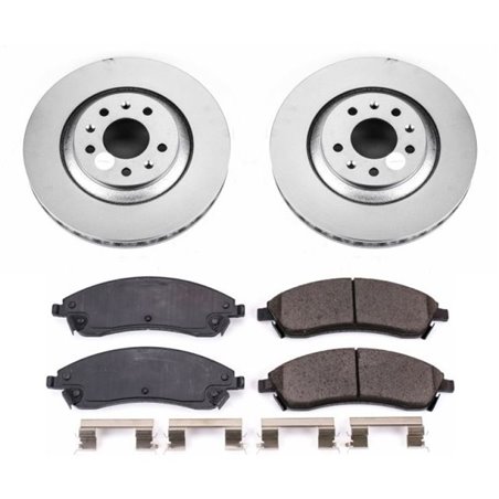 Power Stop 06-07 Cadillac CTS Front Z17 Evolution Geomet Coated Brake Kit