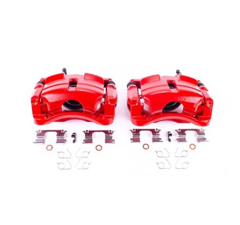 Power Stop 14-18 Nissan Rogue Front Red Calipers w/Brackets - Pair