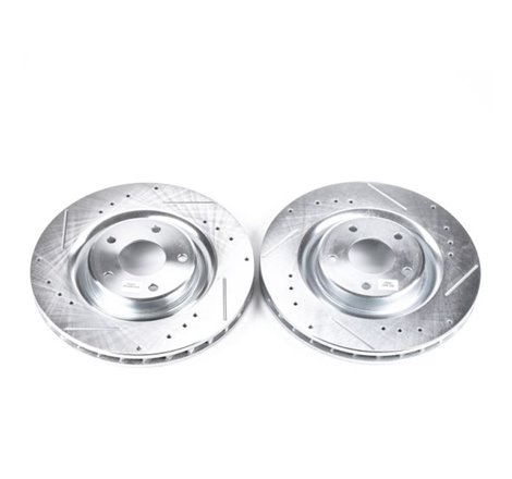 Power Stop 06-09 Cadillac XLR Front Evolution Drilled & Slotted Rotors - Pair