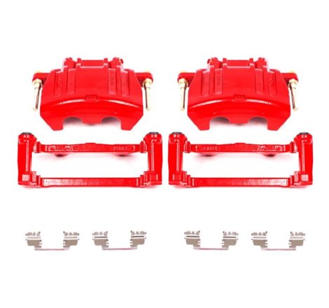 Power Stop 05-11 Chrysler 300 Front Red Calipers w/Brackets - Pair