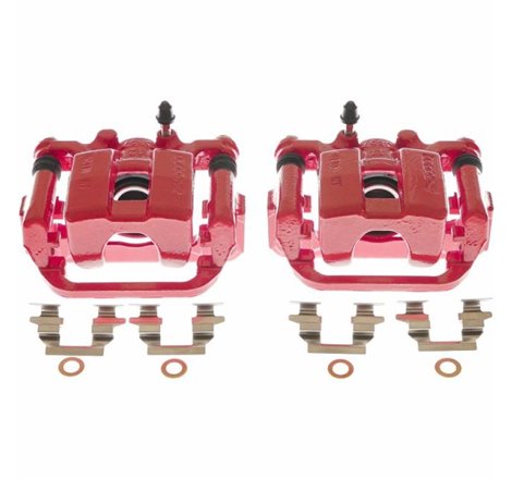 Power Stop 17-19 Nissan Leaf Rear Red Calipers - Pair