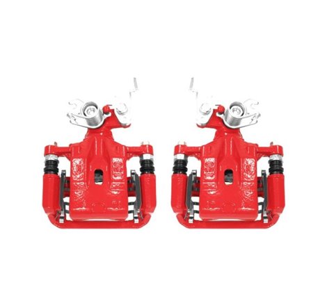 Power Stop 06-12 Ford Fusion Rear Red Calipers w/Brackets - Pair