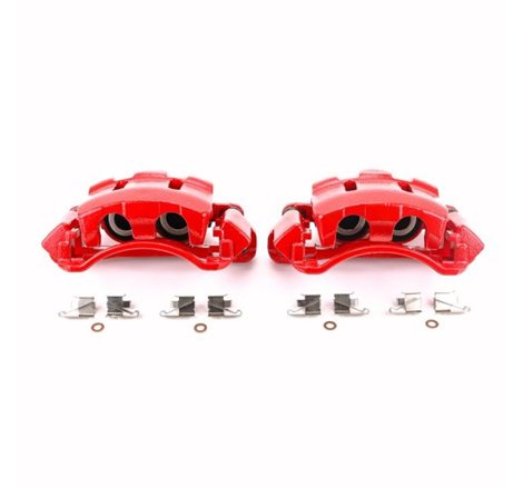 Power Stop 00-05 Ford Excursion Front Red Calipers w/Brackets - Pair