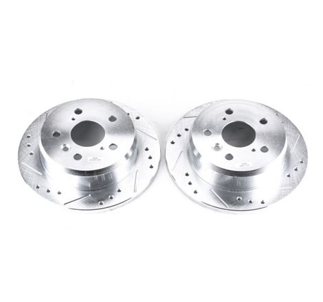 Power Stop 02-03 Lexus ES300 Rear Evolution Drilled & Slotted Rotors - Pair