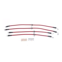 Power Stop 02-06 Acura RSX Front & Rear SS Braided Brake Hose Kit