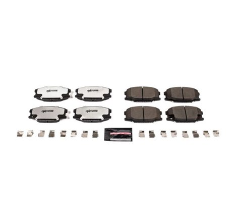 Power Stop 2001 Mitsubishi Fuso FE-CA Front or Rear Z36 Truck & Tow Brake Pads w/Hardware