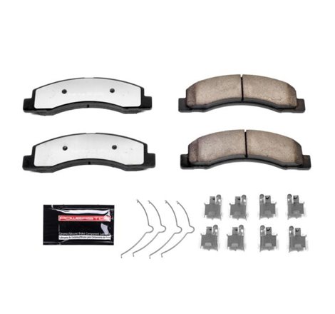 Power Stop 00-05 Ford Excursion Front Z36 Truck & Tow Brake Pads w/Hardware