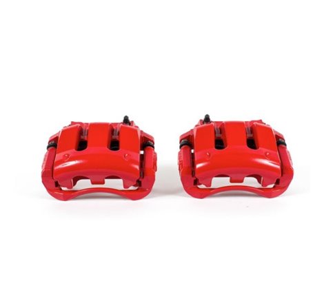 Power Stop 11-14 Ford Mustang Front Red Calipers w/Brackets - Pair