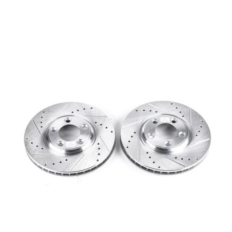 Power Stop 02-05 Ford Thunderbird Front Evolution Drilled & Slotted Rotors - Pair