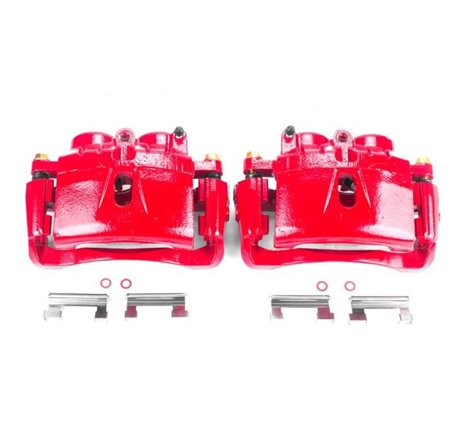 Power Stop 03-19 Chevrolet Express 3500 Front Red Calipers w/Brackets - Pair