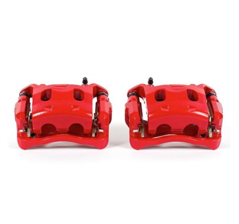 Power Stop 2013 Infiniti JX35 Front Red Calipers w/Brackets - Pair