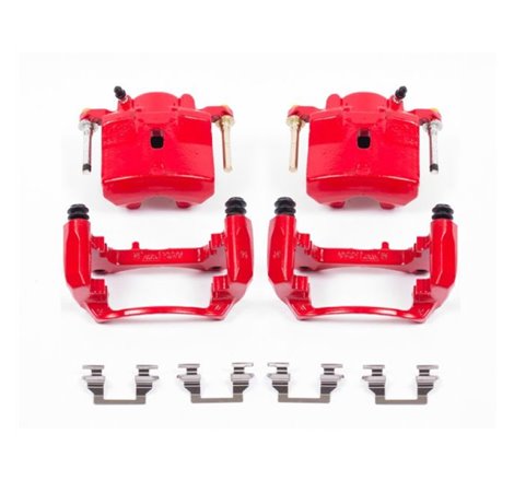 Power Stop 06-12 Chevrolet Malibu Front Red Calipers w/Brackets - Pair