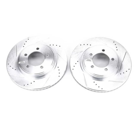 Power Stop 06-10 Ford Explorer Front Evolution Drilled & Slotted Rotors - Pair