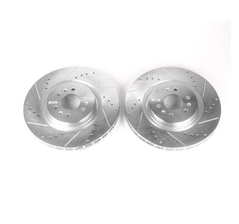 Power Stop 04-07 Cadillac CTS Front Evolution Drilled & Slotted Rotors - Pair