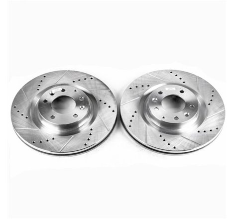 Power Stop 04-11 Mazda RX-8 Front Evolution Drilled & Slotted Rotors - Pair