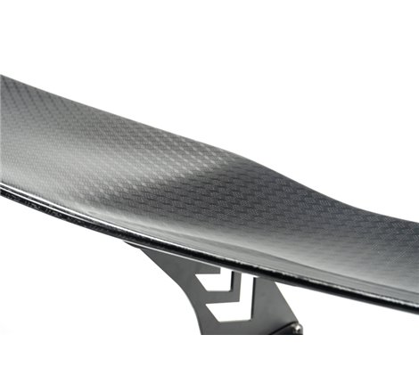 NRG Carbon Fiber Spoiler - Universal (69in.) w/ Diamond Weave/NRG Logo Stand Cut Out/Lrg Side Plate
