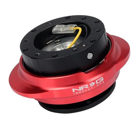 NRG Quick Release Kit - Black Body/ Red Oval Ring