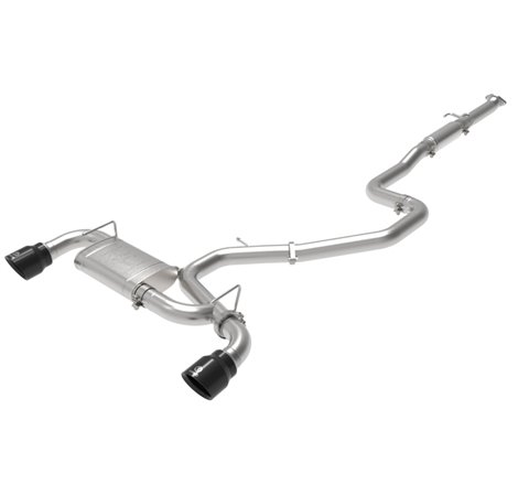 aFe Takeda Exhaust Cat-Back 19-20 Hyundai Veloster N 304SS Black Dual Tips Exhaust