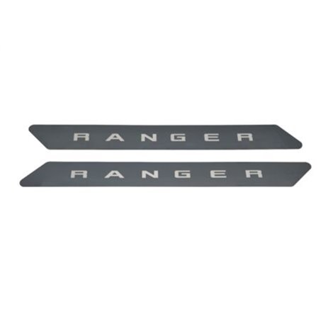 Putco 19-20 Ford Ranger SuperCab - w/ RANGER Etching (2pcs) Black Platinum Door Sills