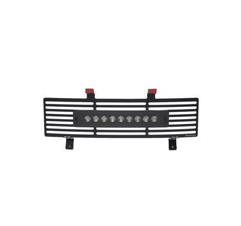 Putco 11-16 Ford SuperDuty - SS Black Bar Design w/ 10in Luminix Light Bar Bumper Grille Inserts