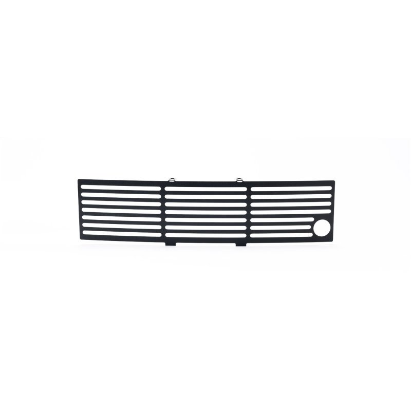 Putco 11-14 Ford F-150 - EcoBoost Bumper Grille Inserts - SS - Black Bar w/ Heater Plug Opening