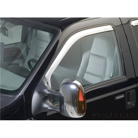 Putco 99-16 Ford SuperDuty Crew Cab/Ext Cab (Front Only) Element Chrome Window Visors