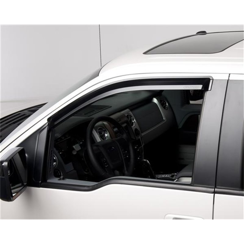 Putco 09-14 Ford F-150 Super Cab / Crew Cab - Fronts Only - Tape-On Element Tinted Window Visors