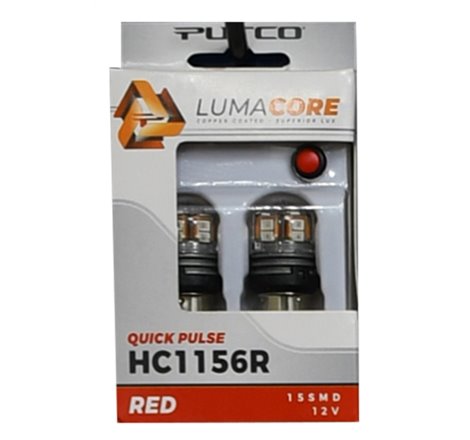 Putco LumaCore 1156 Red - Pair (x3 Strobe w/ Bright Stop)