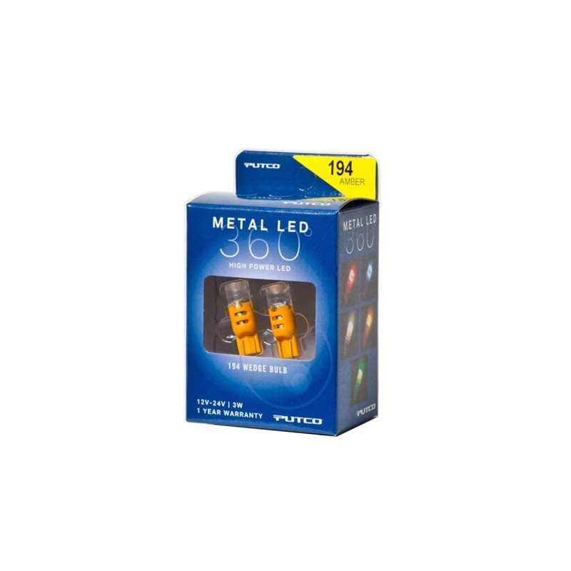 Putco 194 - Amber Metal 360 LED