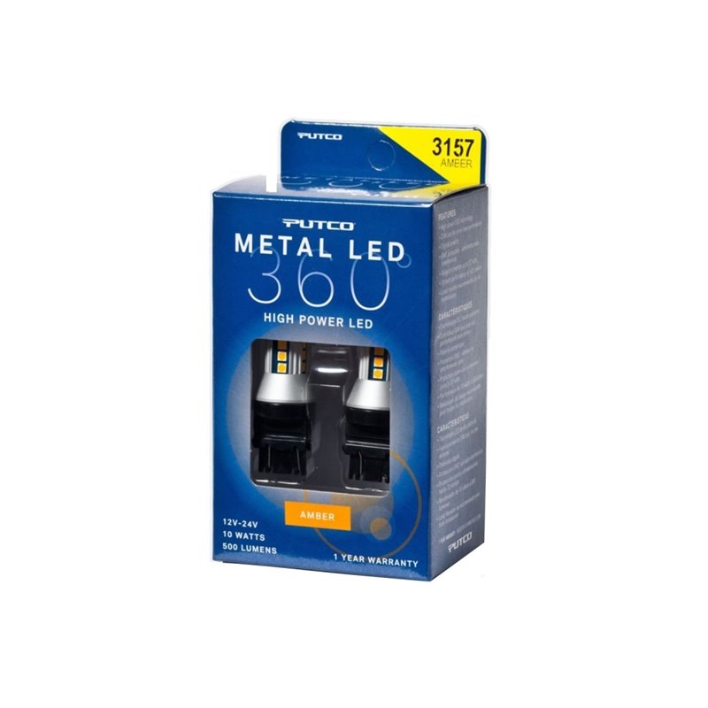 Putco 3157 - Amber Metal 360 LED