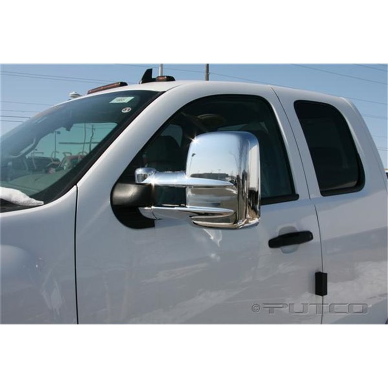 Putco 03-15 Chevrolet Silv - Towing Mirrors (w/o Turn Signals or Camera Sensors) Mirror Covers