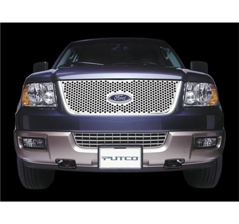 Putco 99-03 Ford F-150 (Bar Grille) w/ Logo CutOut Punch Stainless Steel Grilles