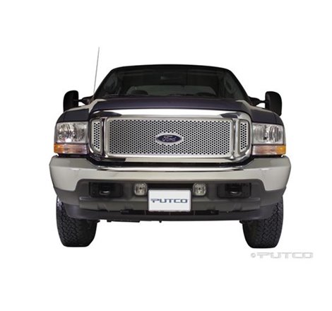 Putco 99-04 Ford SuperDuty w/ Logo CutOut (Does not Include Side Vents) Punch SS Grilles