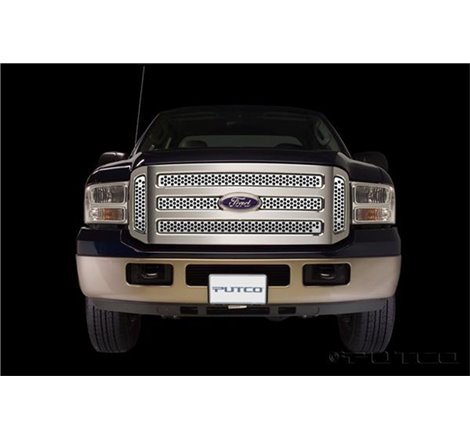 Putco 05-07 Ford SuperDuty - Including Side Vents Punch Stainless Steel Grilles