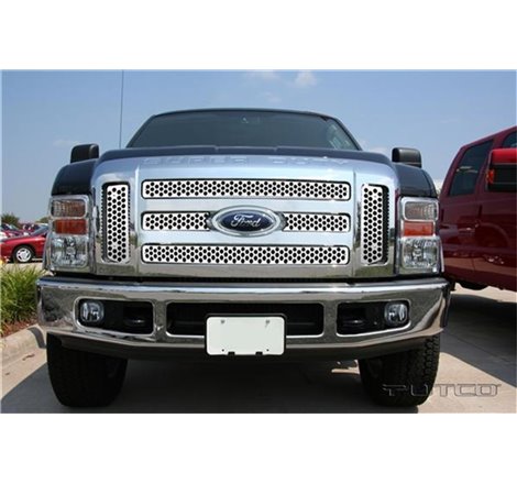 Putco 08-10 Ford SuperDuty (Will not Fit XL/FX4) Punch Stainless Steel Grilles