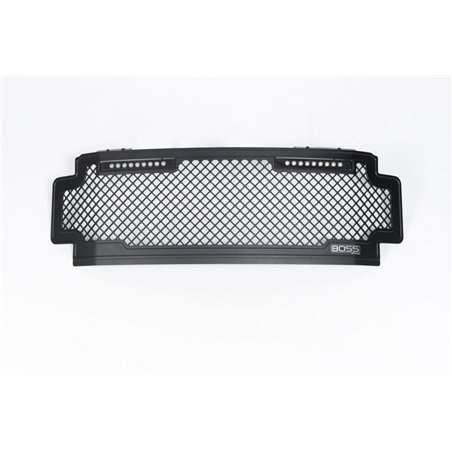Putco 17-20 Ford SuperDuty Lighted Boss Grille w/ Two 10in Luminix Light Bars (w/o Camera)