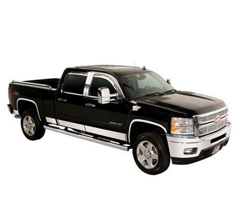 Putco 99-10 Ford SuperDuty Super Cab 8ft Long Box - 8in Wide - 12pcs Stainless Steel Rocker Panels